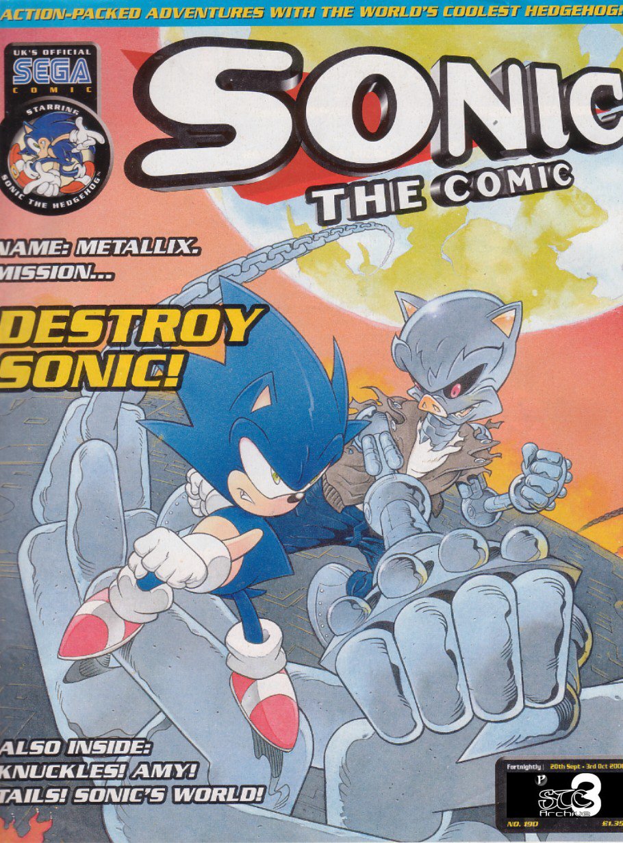 Sonic - The Comic Issue No. 190 Comic cover page
